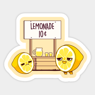 Lemons and lemonade Sticker